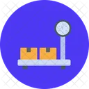 Platform Scale Cargo Logistic Icon