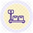 Platform Scale Line Icon Icon