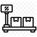 Platform Scale Line Icon Icône