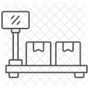 Platform Scale Thinline Icon Icône