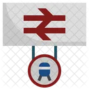 Platform Sign  Icon
