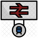 Platform Sign  Icon
