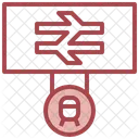 Platform Sign  Icon
