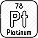 Platina Quimica Tabela Periodica Ícone