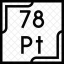 Platino Tabla Periodica Quimica Icono