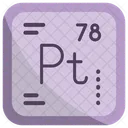 Platinum Chemistry Periodic Table Icon