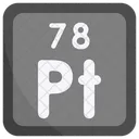 Platinum Periodic Table Chemists Icon
