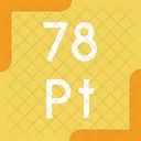 Platinum Periodic Table Chemistry Icon