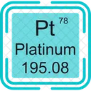 Platinum Periodic Table Chemistry Icon