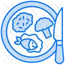 Plato De Comida Comida Comida Icono