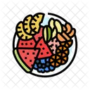 Fruta Plato Gourmet Icono
