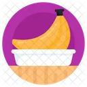Plato de plátano  Icono