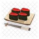 Plato De Sushi Sushi Japones Icono