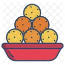 Plato Laddu Laddu Indio Icono