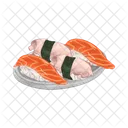 Plato De Sushi Sushi Japones Icono