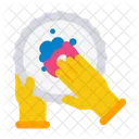 Platos de limpieza  Icono