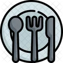 Teller Gericht Essen Symbol