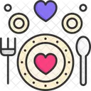Hochzeitsessen Hochzeitsessen Teller Symbol