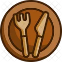 Teller Essen Gericht Symbol