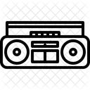Plattenspieler Musik Player Boombox Symbol