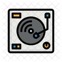 Plattenspieler Dj Musik Icon