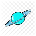 Weltraum Mond Aufkleber Icon