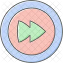 Play Button Lineal Color Icon Icon