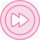 Play Button Duotone Line Icon Icon