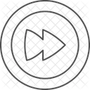 Play Button Thinline Icon Icon