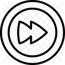 Play Button Line Icon Icon