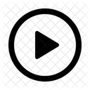 Play Circle Outline Multipurpose Outline Icon