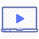 Play Laptop Computer Icon
