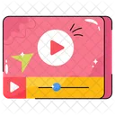 Online Multimedia Player Icon