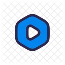 Play Octagon Video Play Icon