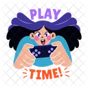 Play Time Joypad Gaming Icon