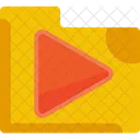 Play Video File Folder Icon