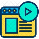 Online Play Media Web Play Icon