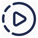 Playback Speed Video Control Icon