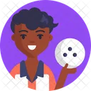 Bowling Player Avatar Icon