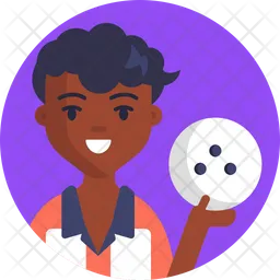 Bowling Player  Icon