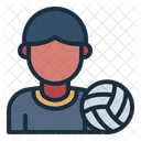 Player Avatar Volleyball Athlete Icon