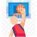 Player Dunk Jump Scoring Icon
