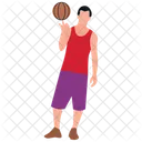 Ball Playing Softball Playing Player Icon
