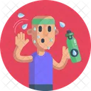 Basketball Player Drinking Water Drinking Water Icon