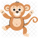 Monkey Cute Happy Icon