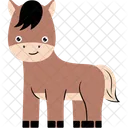 Playful Brown Foal  Icon
