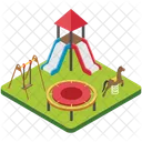 Playground Amusement Park Public Park Icon