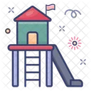 Kindergarten Nursery School Playground Icon