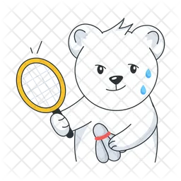Playing Badminton  Icon