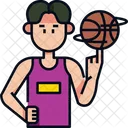 Playing Basketball Basketball Basketball Game Icon
